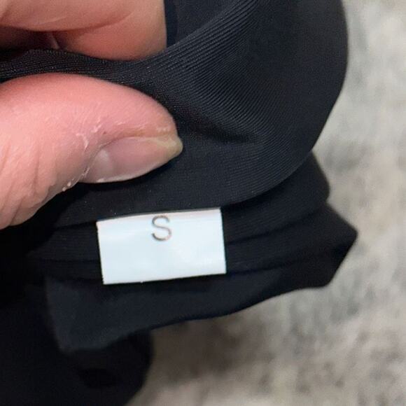 Black Bikini Bottoms with Side Ties | Sz S - Picture 4 of 5